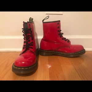 Doc Martin’s red boots